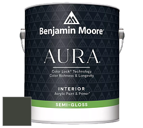 Benjamin Moore Aura 528 Waterborne Interior Semi-gloss Finish краска цвет RAL 6006 