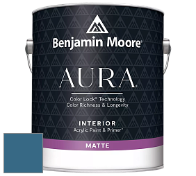 Benjamin Moore Aura 522 Interior Paint - Matte краска цвет 2061-30 Bermuda Blue