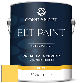 COLOR SMART CS 745 ELIT PAINT глубокоматовая моющаяся краска цвет 2021-40 Yellow Highlighter