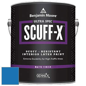 Benjamin Moore 484 Ultra Spec SCUFF-X Interior Matte Finish краска цвет 2066-30 Big Country Blue