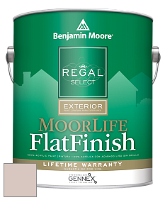 Benjamin Moore W105 Regal Select Exterior Paint-MoorLife Flat Finish краска цвет 2097-60 Misty Blush