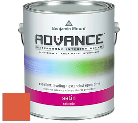 Benjamin Moore 792 Advance Interior Paint-Satin эмаль цвет 2014-20 Rumba Orange