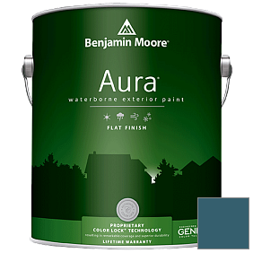 Краска Aura Waterborne Exterior Flat Finish (629) цвет 2058-20 Slate Teal