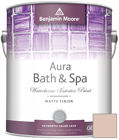 Краска Benjamin Moore Aura Bath & Spa Interior Paint Matte Finish (532) цвет 1158 Basking Ridge Beige