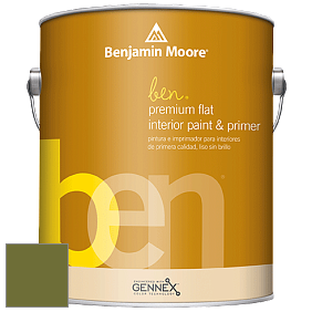 Benjamin Moore Ben W625 Premium Interior Latex Flat краска цвет NCS S 4550-G50Y 