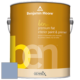 Benjamin Moore Ben W625 Premium Interior Latex Flat краска цвет 1433 Blue Pearl