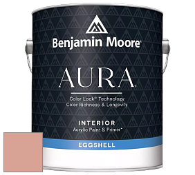 Benjamin Moore Aura 524 Waterborne Interior Eggshell Finish краска цвет 046 Salmon Mousse