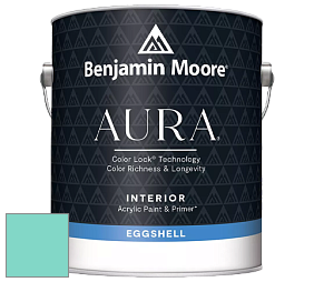 Benjamin Moore Aura 524 Waterborne Interior Eggshell Finish краска цвет 655 Coastal Paradise