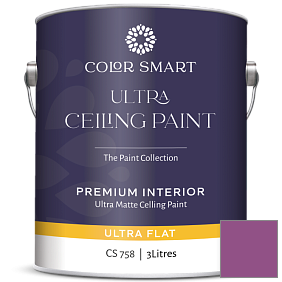 Краска COLOR SMART CS 758 ULTRA CEILING PAINT ультраматовая краска цвет 2074-30 Twilight Magenta