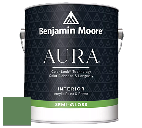 Benjamin Moore Aura 528 Waterborne Interior Semi-gloss Finish краска цвет NCS S 4040-G20Y 