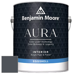 Benjamin Moore Aura 524 Waterborne Interior Eggshell Finish краска цвет 2119-30 Baby Seal Black
