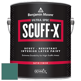Benjamin Moore 486 Ultra Spec SCUFF-X Interior Satin Finish краска цвет NCS S 5030-B70G 