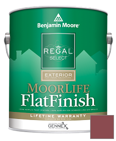 Краска Regal Select Exterior Paint-MoorLife Flat Finish (W105) цвет 2084-20 Maple Leaf Red