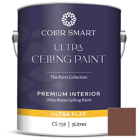 Краска COLOR SMART CS 758 ULTRA CEILING PAINT ультраматовая краска цвет 2094-10 Burnt Cinnamon