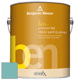 Benjamin Moore Ben W625 Premium Interior Latex Flat краска цвет NCS S 2030-B50G 