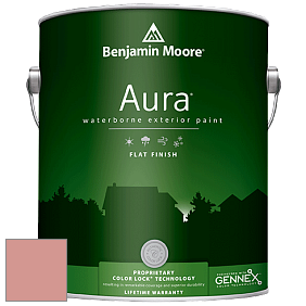 Benjamin Moore Aura 629 Waterborne Exterior Flat Finish краска цвет 2089-40 Tomato Cream Sauce