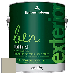 Benjamin Moore Ben 541 Waterborne Exterior Flat Finish краска цвет 508 Tree Moss