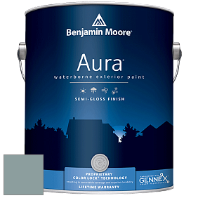 Benjamin Moore Aura 632 Waterborne Exterior Semi-Gloss Finish краска цвет 2123-30 Sea Star