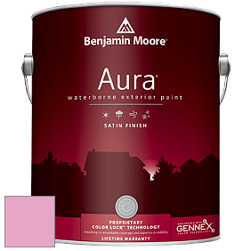 Benjamin Moore Aura 631 Waterborne Exterior Satin Finish краска цвет 2086-50 Blushing Bride