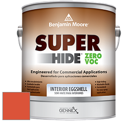Benjamin Moore 357 Super Hide Zero Voc Interior Eggshell краска цвет 2014-10 Festive Orange