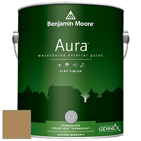 Benjamin Moore Aura 629 Waterborne Exterior Flat Finish краска цвет 251 Seville Tan