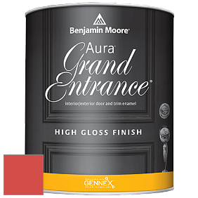 Benjamin Moore Aura 148 Grand Entrance High Gloss эмаль цвет 2011-20 Blazing Orange