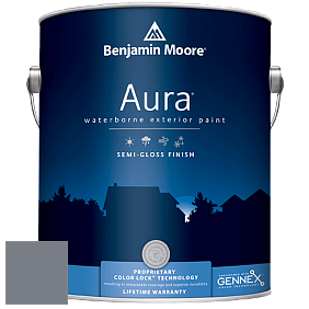 Benjamin Moore Aura 632 Waterborne Exterior Semi-Gloss Finish краска цвет 2119-40 Silver Streak