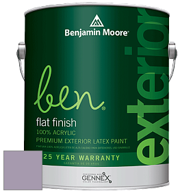 Benjamin Moore Ben 541 Waterborne Exterior Flat Finish краска цвет 1383 Iris Bliss