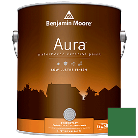 Краска Aura Waterborne Exterior Low Lustre Finish (634) цвет 2037-10 Amazon Moss