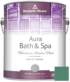 Краска Benjamin Moore Aura Bath & Spa Interior Paint Matte Finish (532) цвет 2041-30 Green Gables