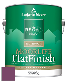 Benjamin Moore W105 Regal Select Exterior Paint-MoorLife Flat Finish краска цвет 2075-20 Mulberry