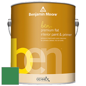 Benjamin Moore Ben W625 Premium Interior Latex Flat краска цвет NCS S 3060-G10Y 
