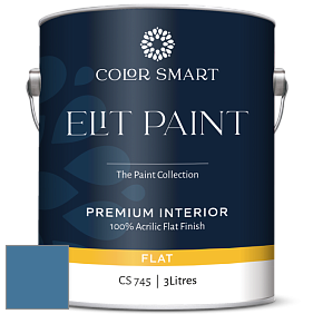 COLOR SMART CS 745 ELIT PAINT глубокоматовая моющаяся краска цвет NCS S 4040-R90B 