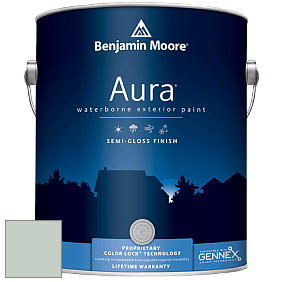 Benjamin Moore Aura 632 Waterborne Exterior Semi-Gloss Finish краска цвет 695 Turquoise Mist