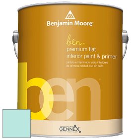 Benjamin Moore Ben W625 Premium Interior Latex Flat краска цвет 2048-60 Jamaican Aqua