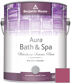 Краска Benjamin Moore Aura Bath & Spa Interior Paint Matte Finish (532) цвет 1349 Pink Corsage