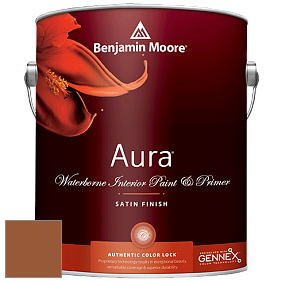 Benjamin Moore Aura 526 Waterborne Interior Satin Finish покрытие цвет NCS S 4550-Y40R 