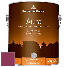 Benjamin Moore Aura 634 Waterborne Exterior Low Lustre Finish краска цвет 2077-10 Magenta