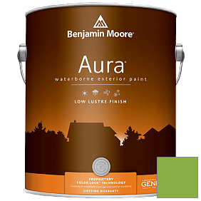 Краска Aura Waterborne Exterior Low Lustre Finish (634) цвет 420 Apple Lime Cocktail