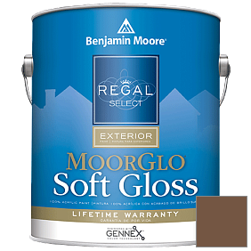 Краска Regal Select Exterior Paint-Moor GloSoft Gloss Finish (W096) цвет 2164-10 Saddle Brown