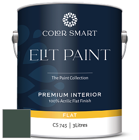 COLOR SMART CS 745 ELIT PAINT глубокоматовая моющаяся краска цвет 2041-10 Hunter Green