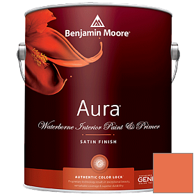 Краска Aura Waterborne Interior Satin Finish (526) цвет 2014-30 Tangy Orange