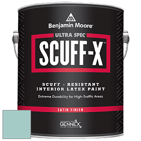 Benjamin Moore 486 Ultra Spec SCUFF-X Interior Satin Finish краска цвет 2050-50 Waterfall