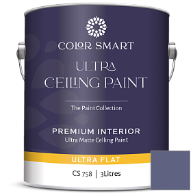 Краска COLOR SMART CS 758 ULTRA CEILING PAINT ультраматовая краска цвет 2069-30 Darkest Grape