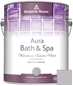 Краска Benjamin Moore Aura Bath & Spa Interior Paint Matte Finish (532) цвет 1445 Piano Concerto
