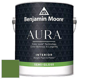Benjamin Moore Aura 528 Waterborne Interior Semi-gloss Finish краска цвет NCS S 3560-G30Y 