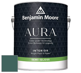 Benjamin Moore Aura 528 Waterborne Interior Semi-gloss Finish краска цвет 2051-20 Pine Green