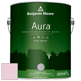 Benjamin Moore Aura 629 Waterborne Exterior Flat Finish краска цвет 2081-60 Pink Lace