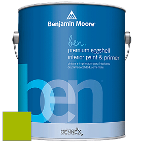 Benjamin Moore Ben W626 Premium Interior Latex Eggshell краска цвет 2026-10 Lime Green