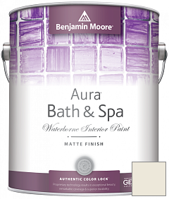 Краска Benjamin Moore Aura Bath & Spa Interior Paint Matte Finish (532) цвет 1513 Snow on the Mountain